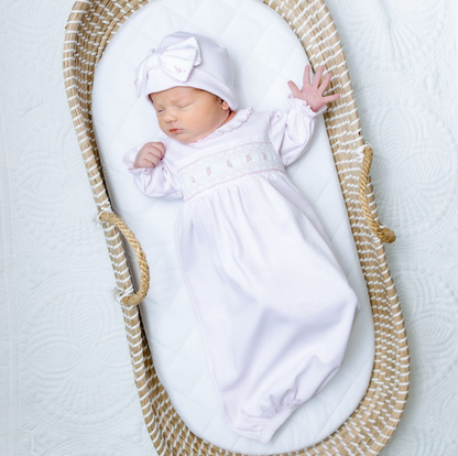 MB Julia Smocked Gown Pink