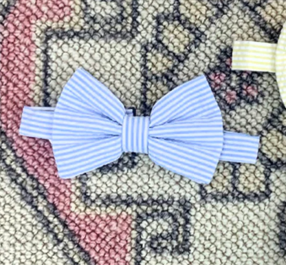 TBBC Baylor Bowtiw Seersucker Breakers Blue