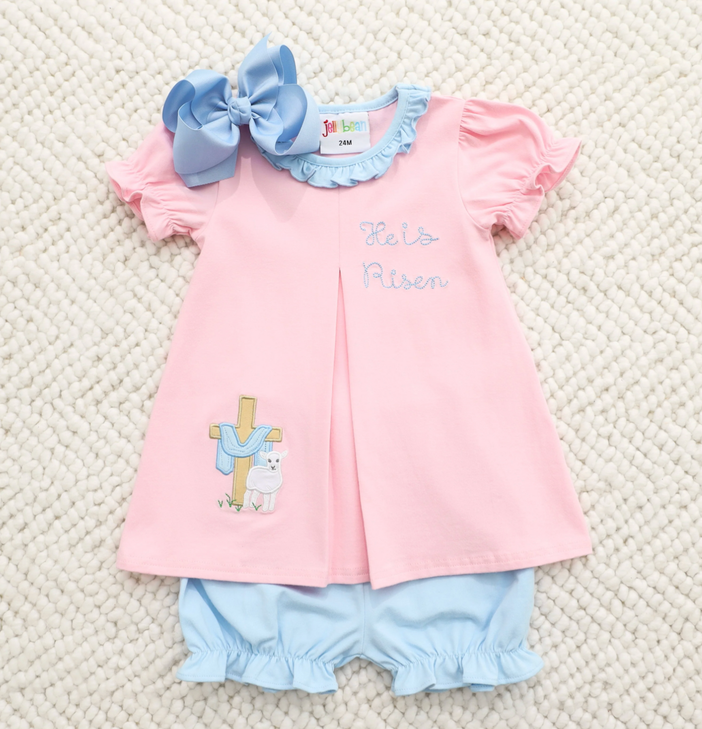 JB He is Risen Pleated Bloomer Set