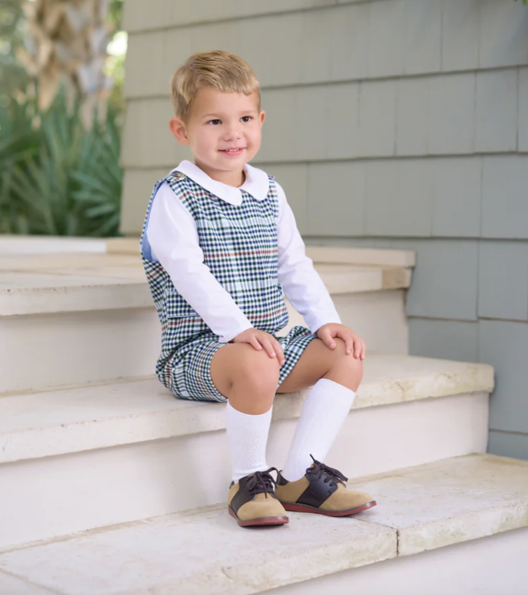 TBBC Peter Pan Collar LS Onesie Shirt- Broadcloth- Worth Avenue White
