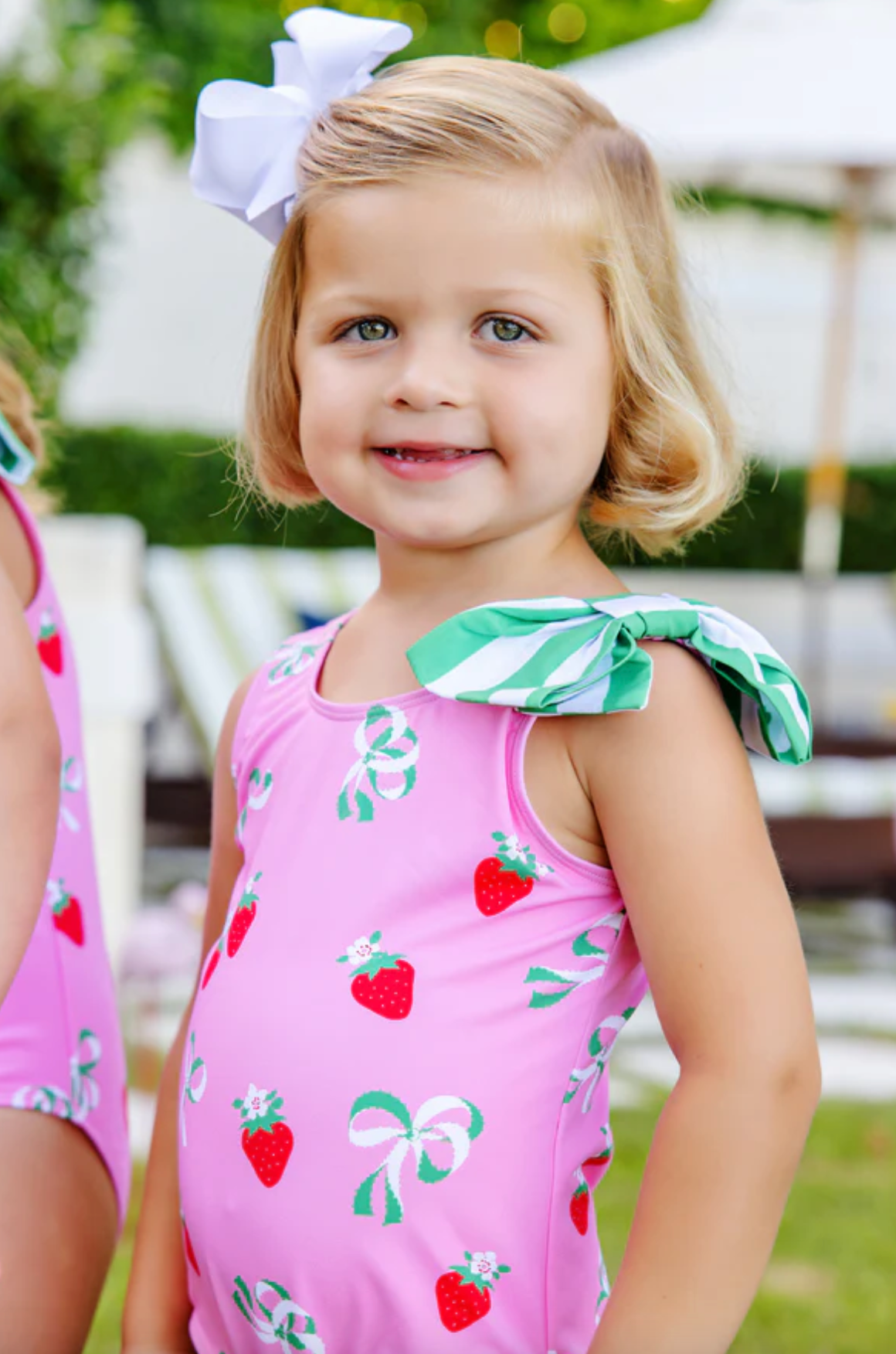 TBBC Brookhaven Bow Bathing Suit Bow & Berry Pink