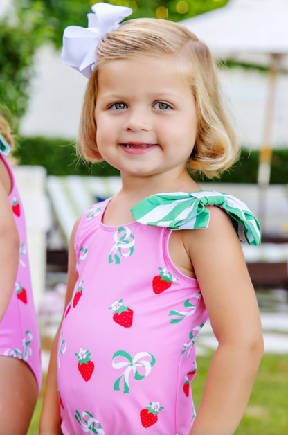 TBBC Brookhaven Bow Bathing Suit Bow & Berry Pink