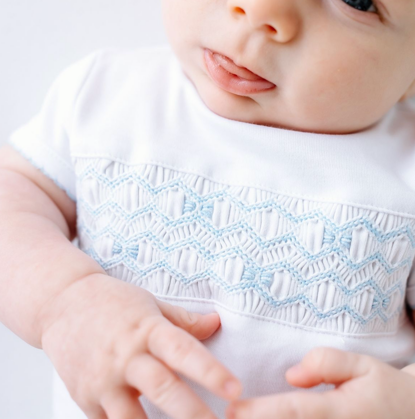 MB Jacob Smocked Diaper Cover Set Light Blue