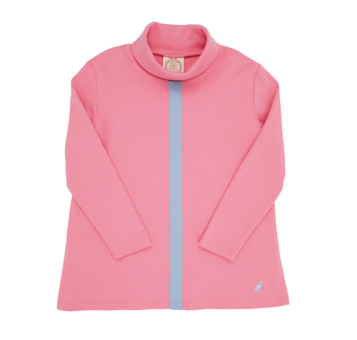 TBBC Tenley Tunic Romany Rose with Barrington Blue Stripe & Stork