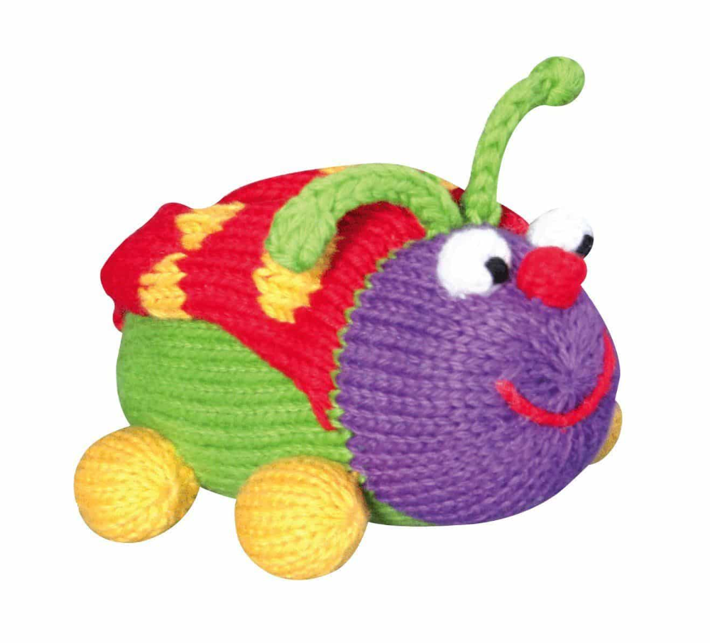 Laney The Ladybug Knit 5" Rattle