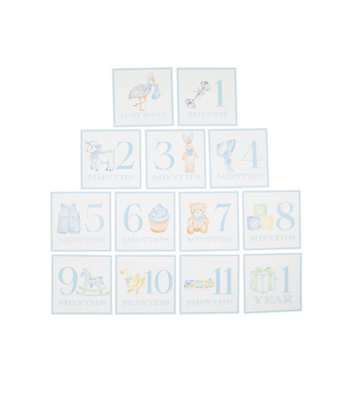 TBBC Sir Proper's Month Markers Buckhead Blue