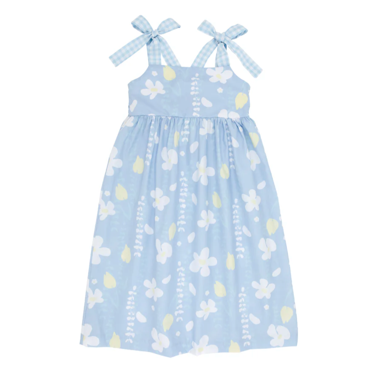 TBBC Macie Midi Dress Water Street Wisteria with BHB Gingham