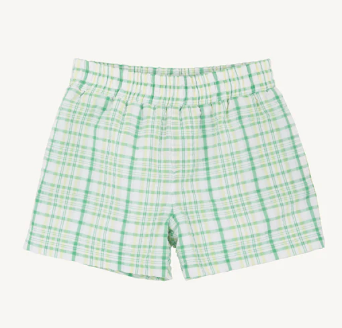 TBBC Sheffield Shorts Sewanee Seersucker Gibson Island Green and Yellow