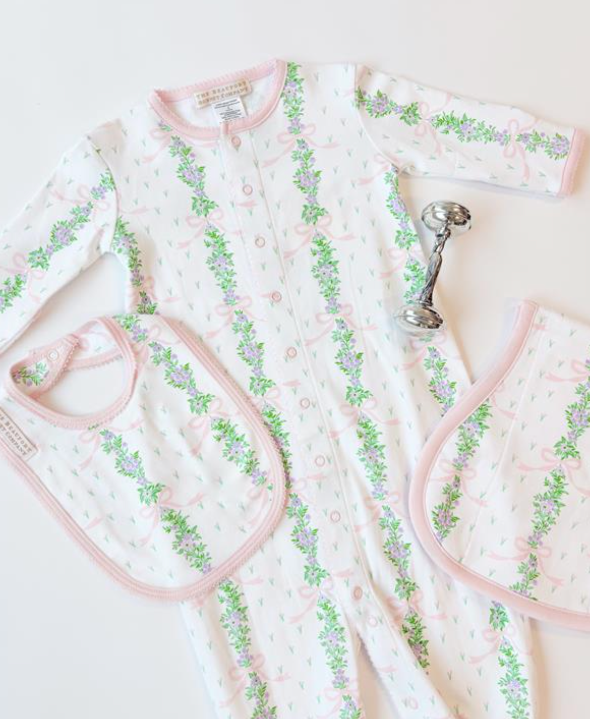 TBBC Fincastle Floral Burp Me Bib