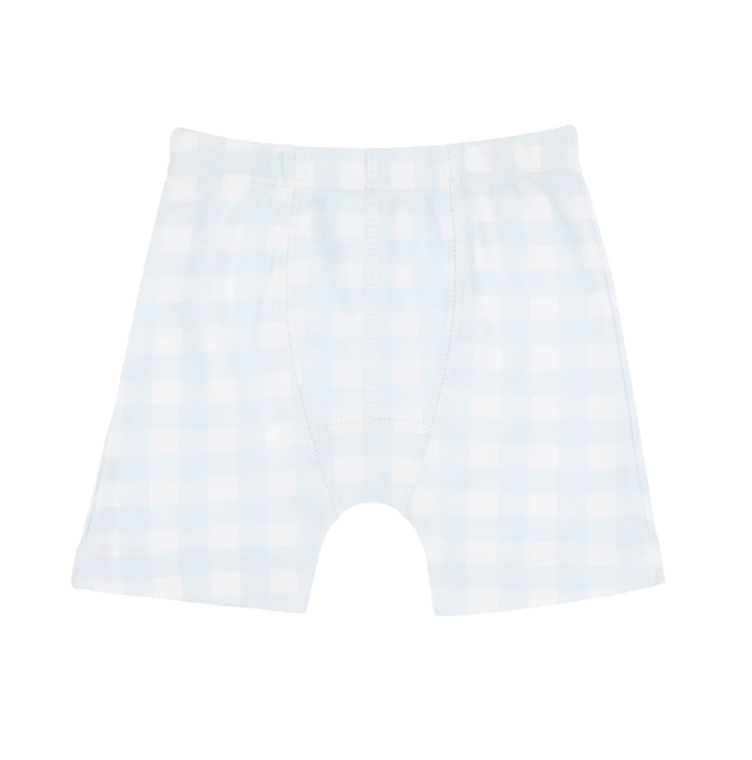TBBC Theodores Underthings Buckhead Blue Gingham/ Worth Ave White