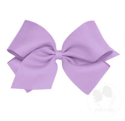 King Classic Grosgrain Hair Bow (Plain Wrap)- Wee Ones