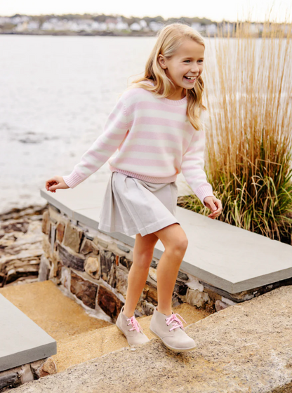 TBBC Parson Pleated Skirt (Corduroy) Sandy Springs Stone