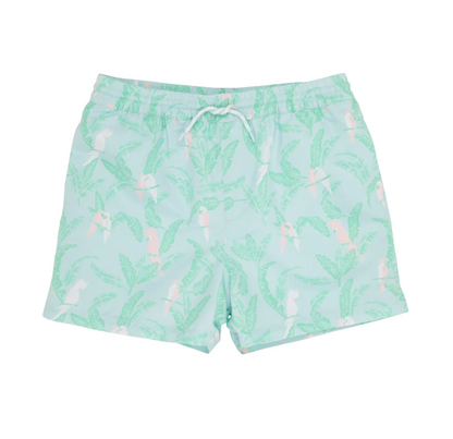 TBBC Tortola Swim Trunks Parrot Island/ Worth Ave White