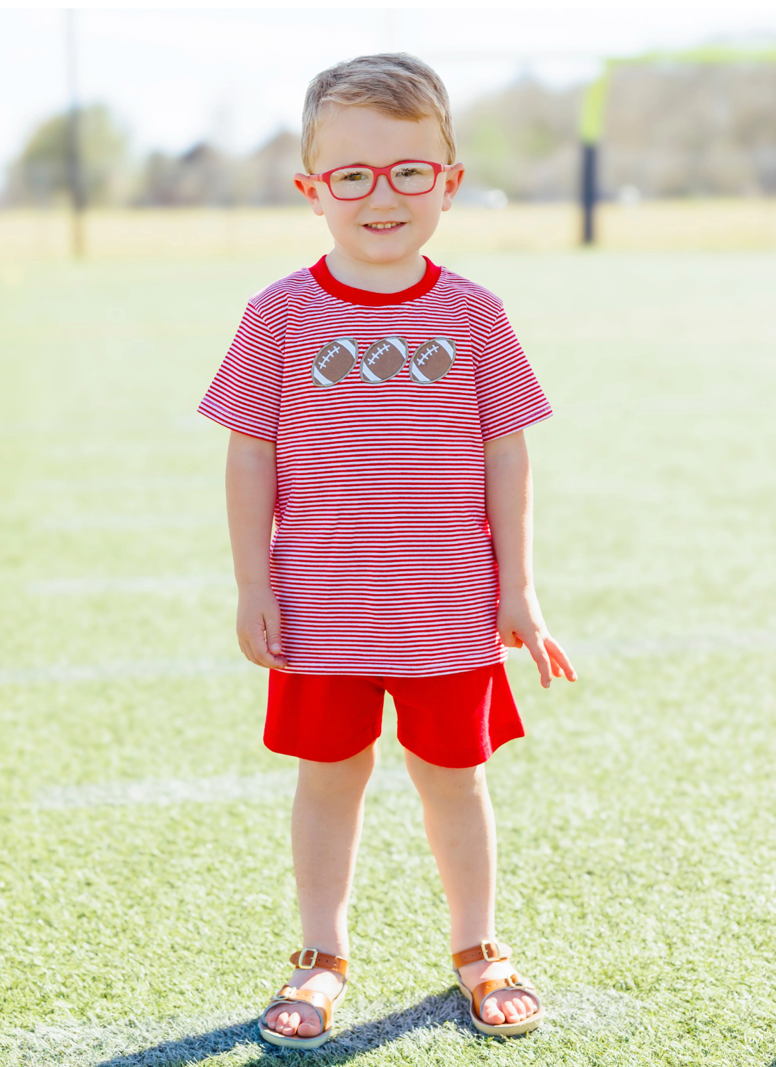 JB Football Trio Shirt- Red Stripe