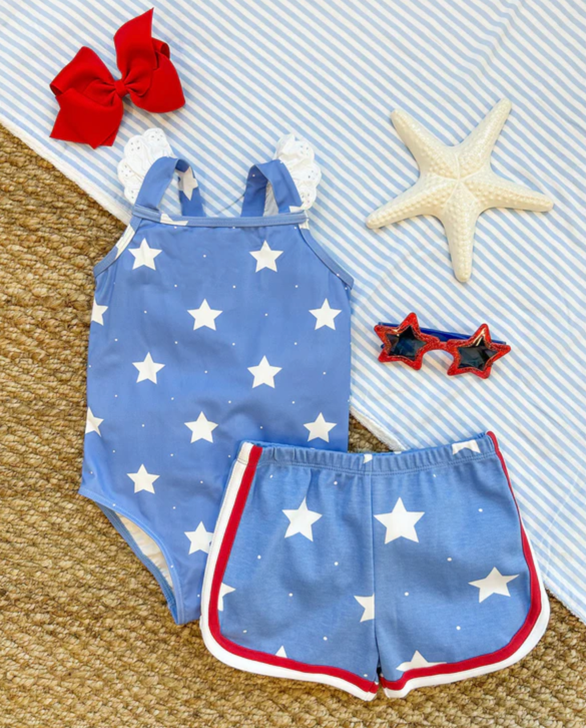 TBBC Long Bay Bathing Suit North Sea Stars
