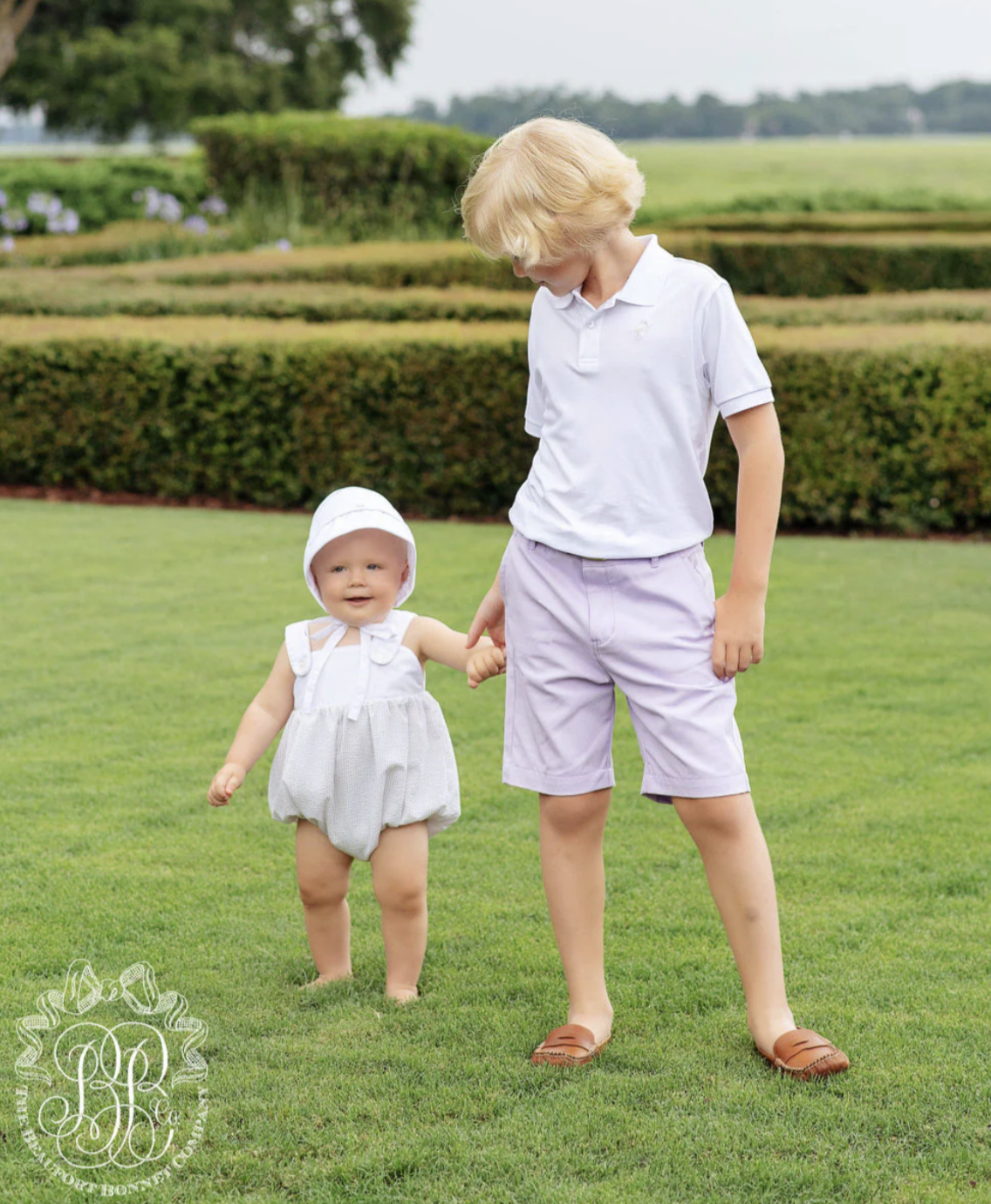 TBBC Barringer Bonnet Worth Avenue White Broadcloth