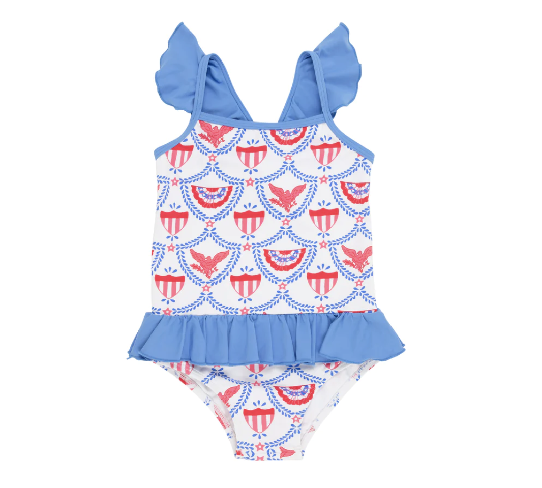 TBBC St. Lucia Swimsuit American Swag/Barbados Blue