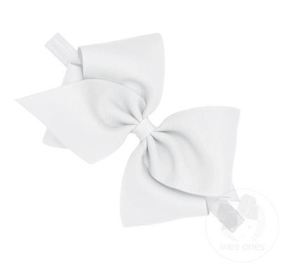 Mini King Classic Grosgrain Bow on Baby Band Wee Ones