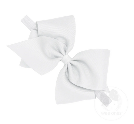 Mini King Classic Grosgrain Bow on Baby Band Wee Ones