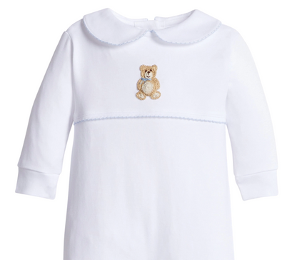 LE Crochet Playsuit - Blue Teddy Bear