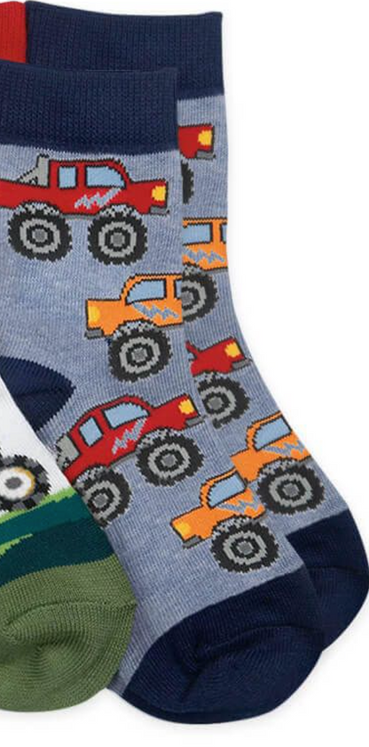 Jefferies Socks Born 2 Farm Pattern Crew Socks 1 Pair