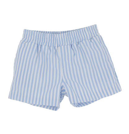 TBBC Sheffield Shorts Beale St Blue Stripe with Grace Bay Green