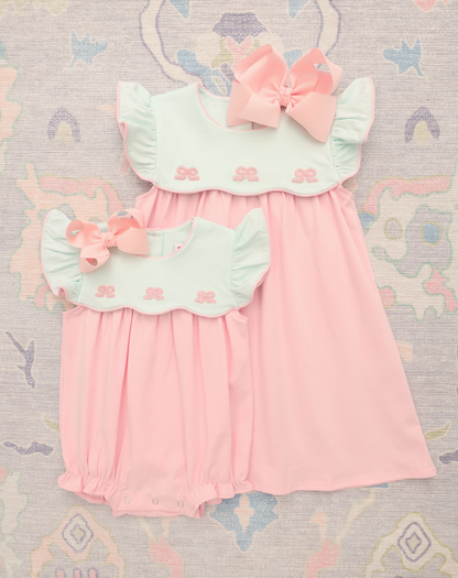 JB French Knot Bow Scallop Bubble