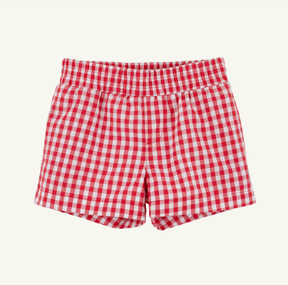 TBBC Sheffield Shorts Richmond Red Gingham (Belhaven Blue Stork)