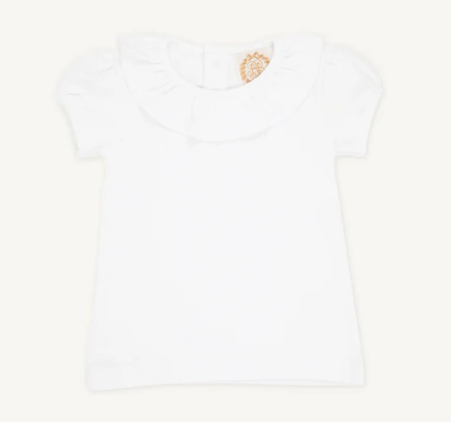 TBBC Ramona Ruffle Collar Shirt/Onesie WA White