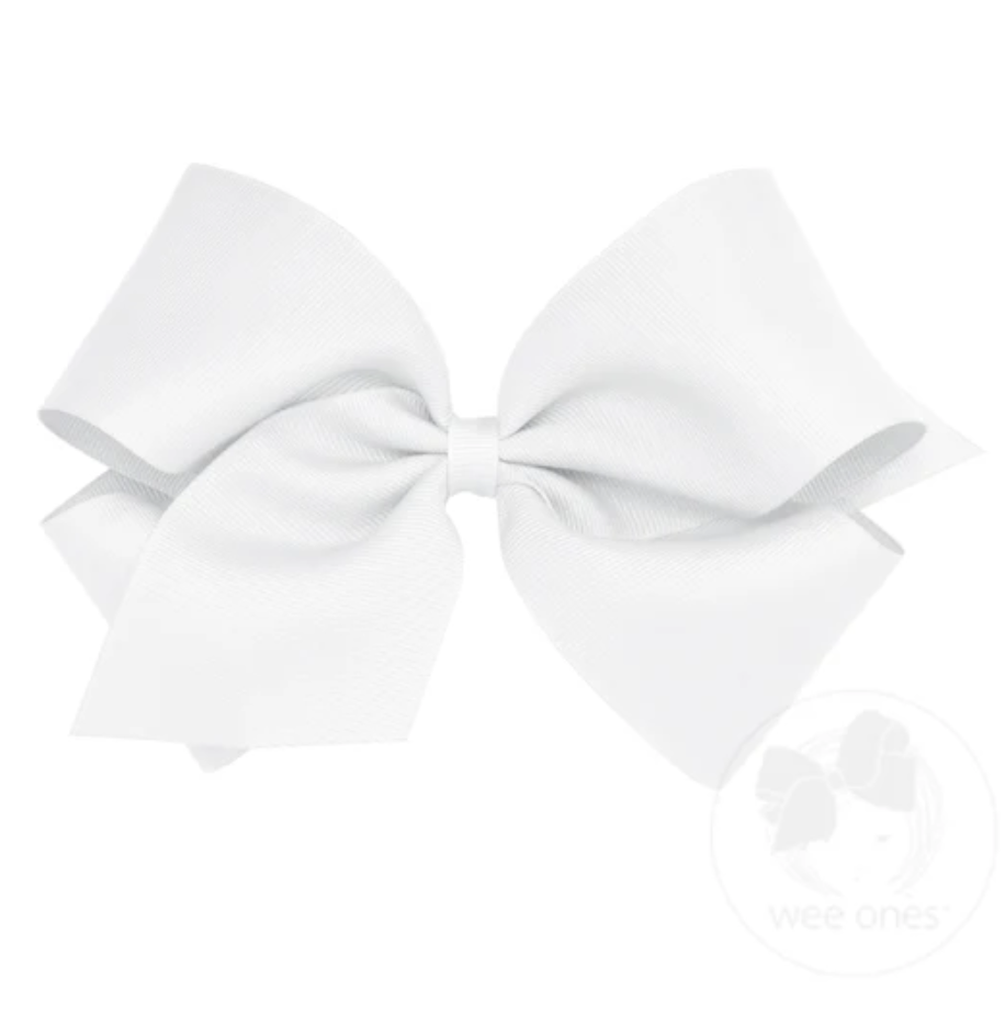 King Classic Grosgrain Hair Bow (Plain Wrap)- Wee Ones