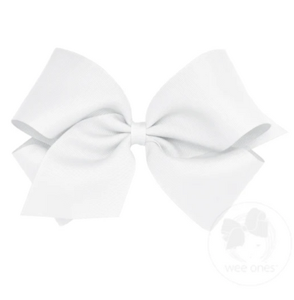 King Classic Grosgrain Hair Bow (Plain Wrap)- Wee Ones