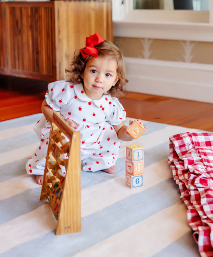 TBBC SS Britt Romper Egerton Apples