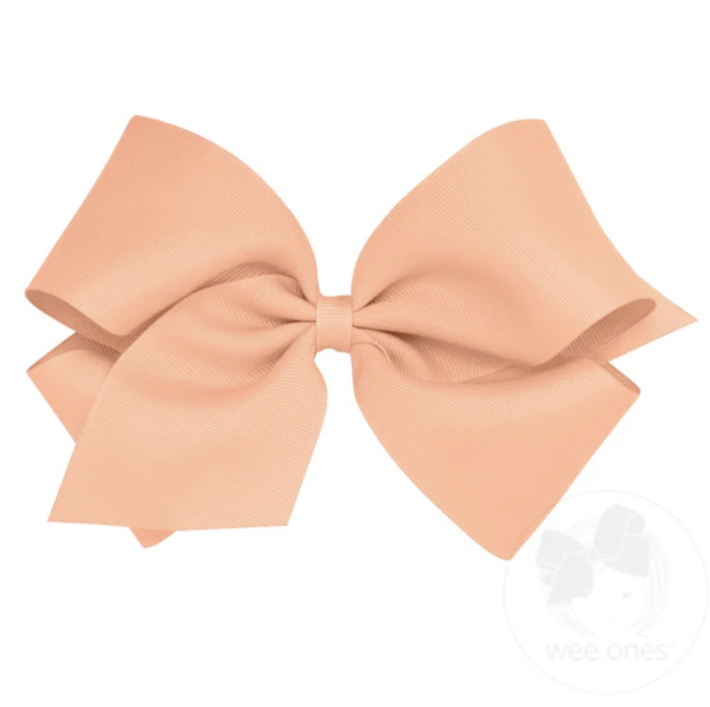 King Classic Grosgrain Hair Bow (Plain Wrap)- Wee Ones