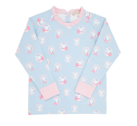 TBBC Cassidy Comfy Crewneck Dear Friends with Palm Beach Pink