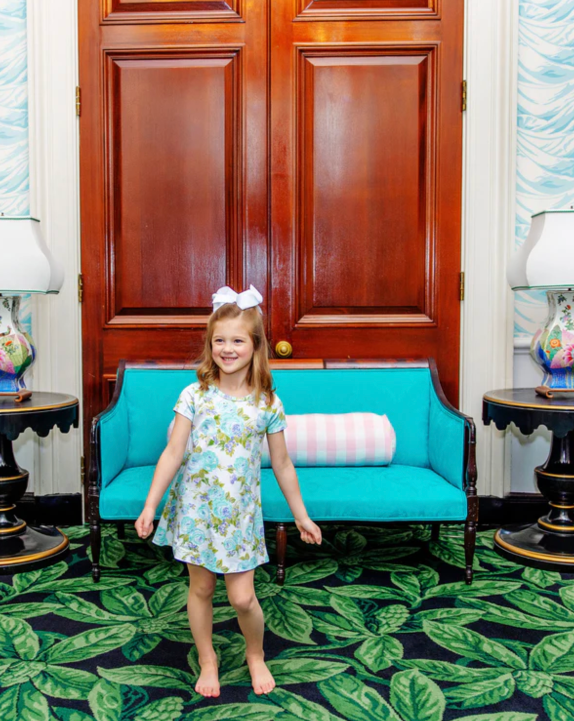 TBBC Polly Play Dress SS Princess Grace Rose (Blue)
