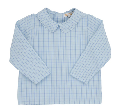 TBBC Peter Pan Collar Shirt & Onesie (Long Sleeve Woven) Get in Line