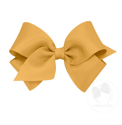 Small Classic Grosgrain Hair Bow (Plain Wrap)  Wee Ones