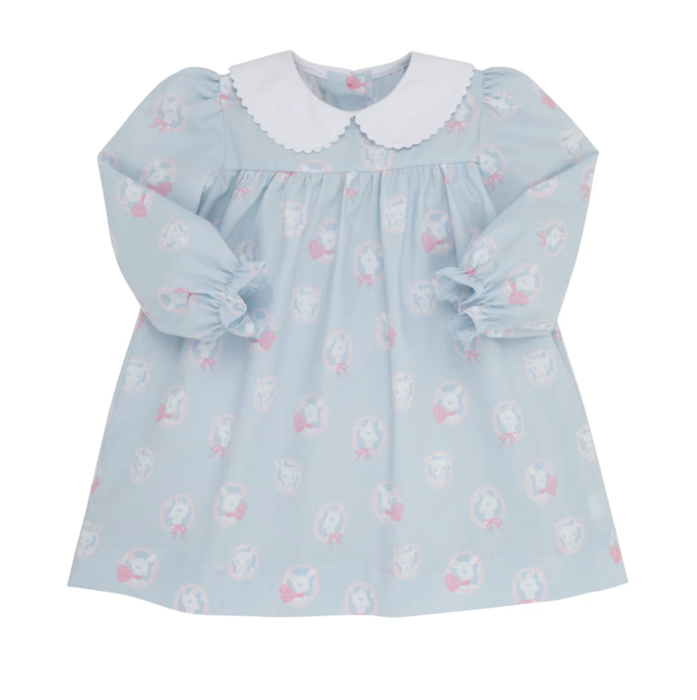 TBBC Long Sleeve Maerin Fitz Frock Dear Friends with Worth Avenue White