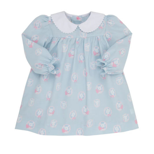 TBBC Long Sleeve Maerin Fitz Frock Dear Friends with Worth Avenue White