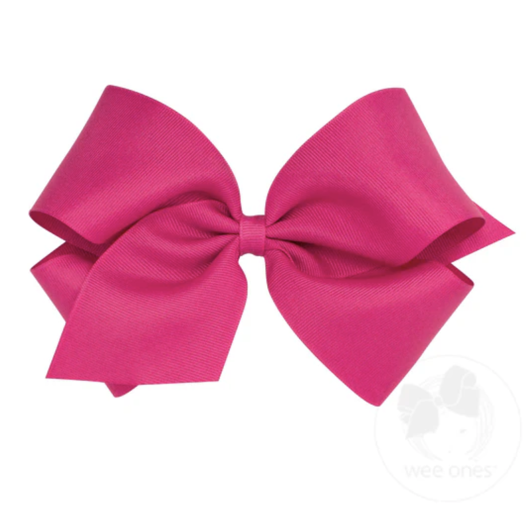 King Classic Grosgrain Hair Bow (Plain Wrap)- Wee Ones