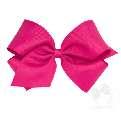 King Classic Grosgrain Hair Bow (Plain Wrap)- Wee Ones
