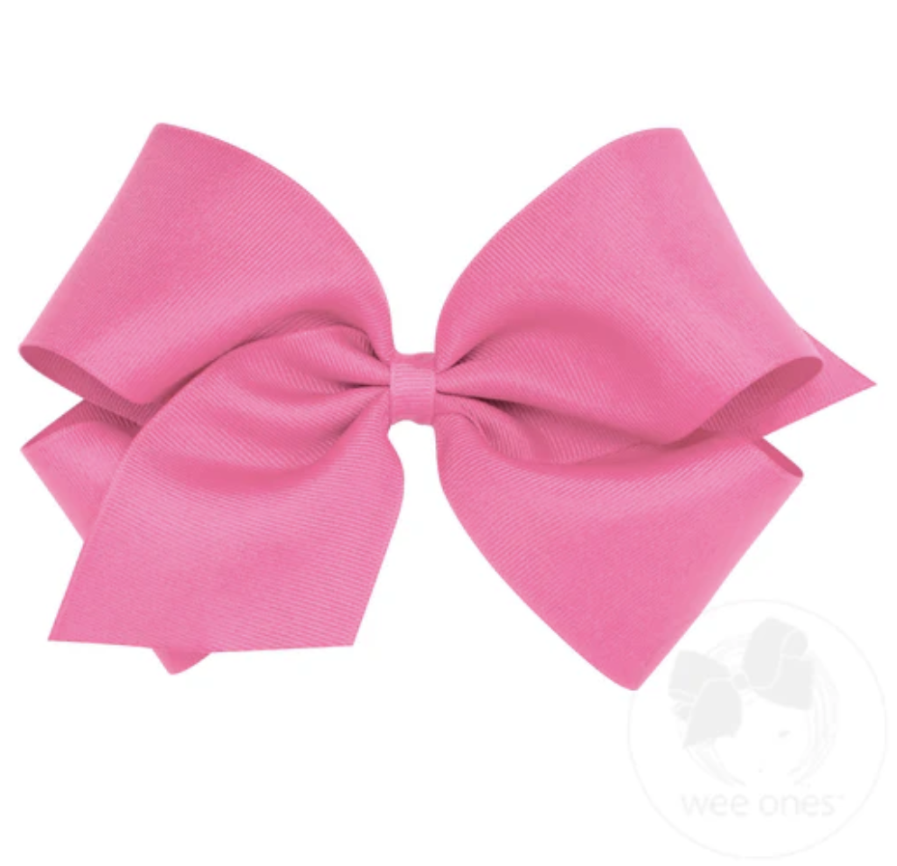 King Classic Grosgrain Hair Bow (Plain Wrap)- Wee Ones