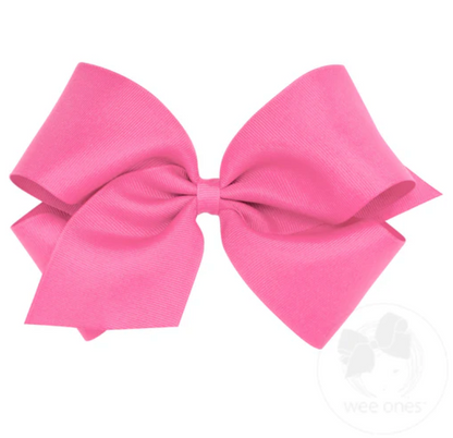 King Classic Grosgrain Hair Bow (Plain Wrap)- Wee Ones