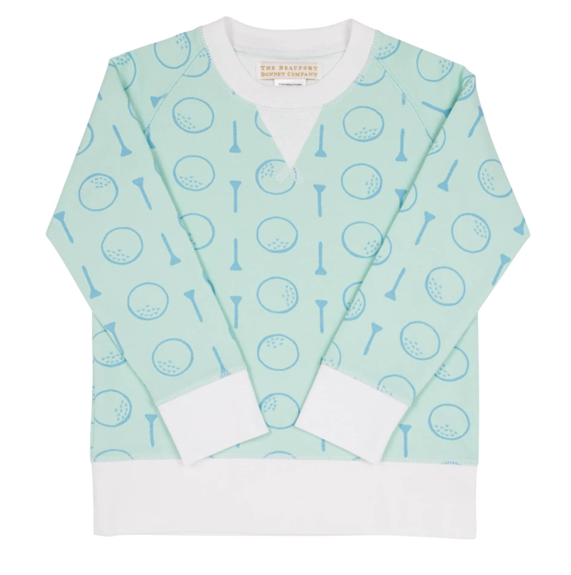 TBBC Cassidy Comfy Crewneck Boy French Terry- Youre Teerific/WorthAveWhite