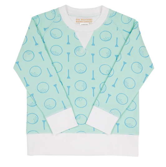 TBBC Cassidy Comfy Crewneck Boy French Terry- Youre Teerific/WorthAveWhite