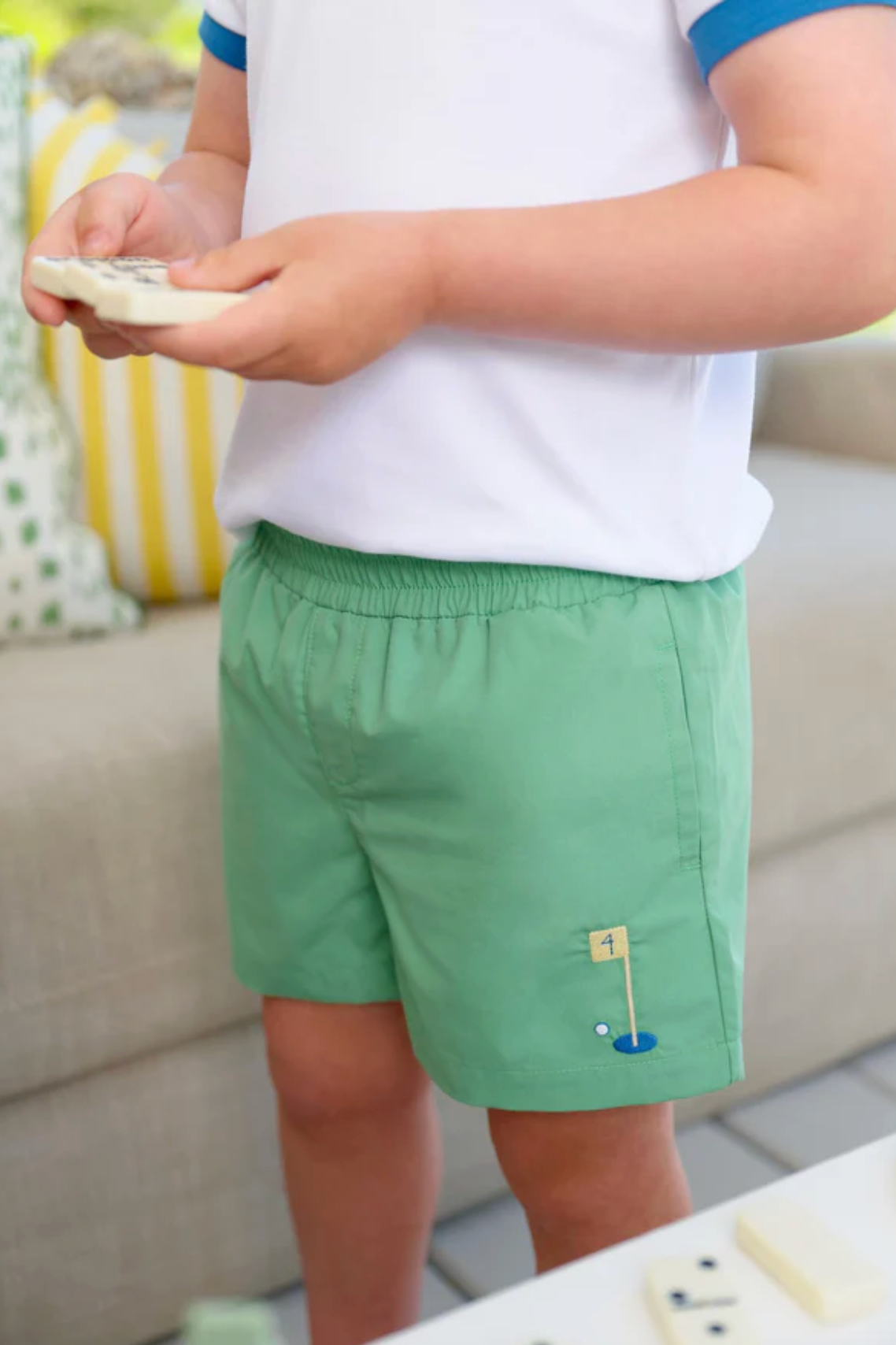 TBBC Sheffield Shorts Golf Flag Gibson Island Green