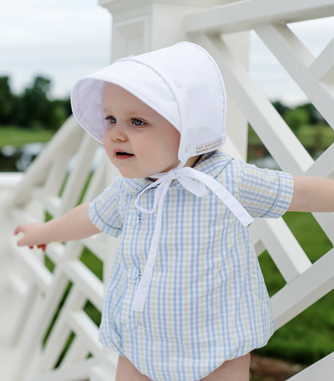 TBBC Barringer Bonnet Worth Avenue White Broadcloth