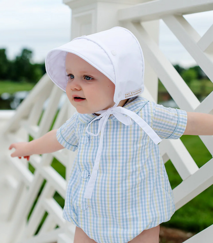 TBBC Barringer Bonnet Worth Avenue White Broadcloth