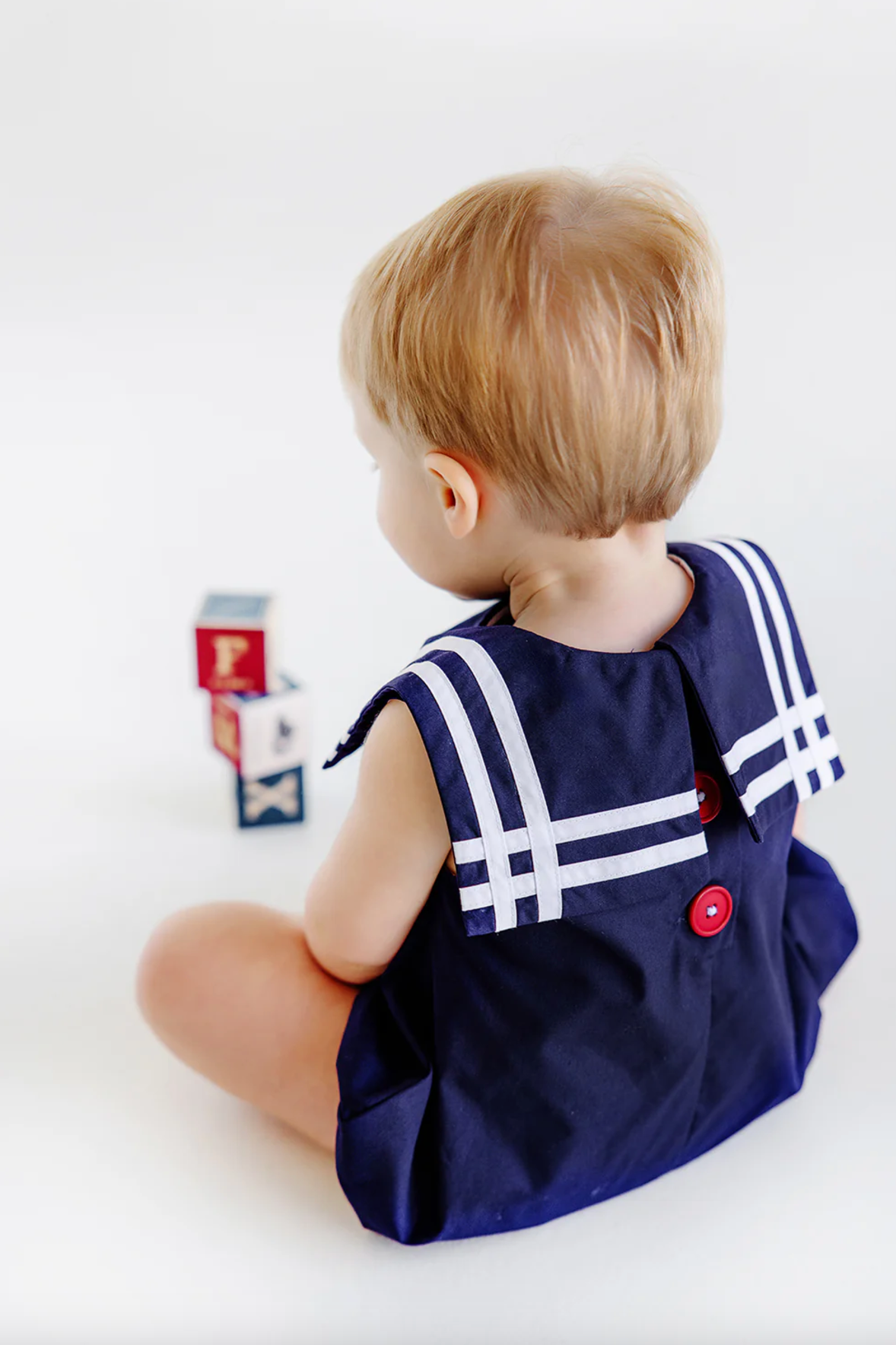 TBBC Townes Top Sail Bubble Nantucket Navy / White Sleeveless