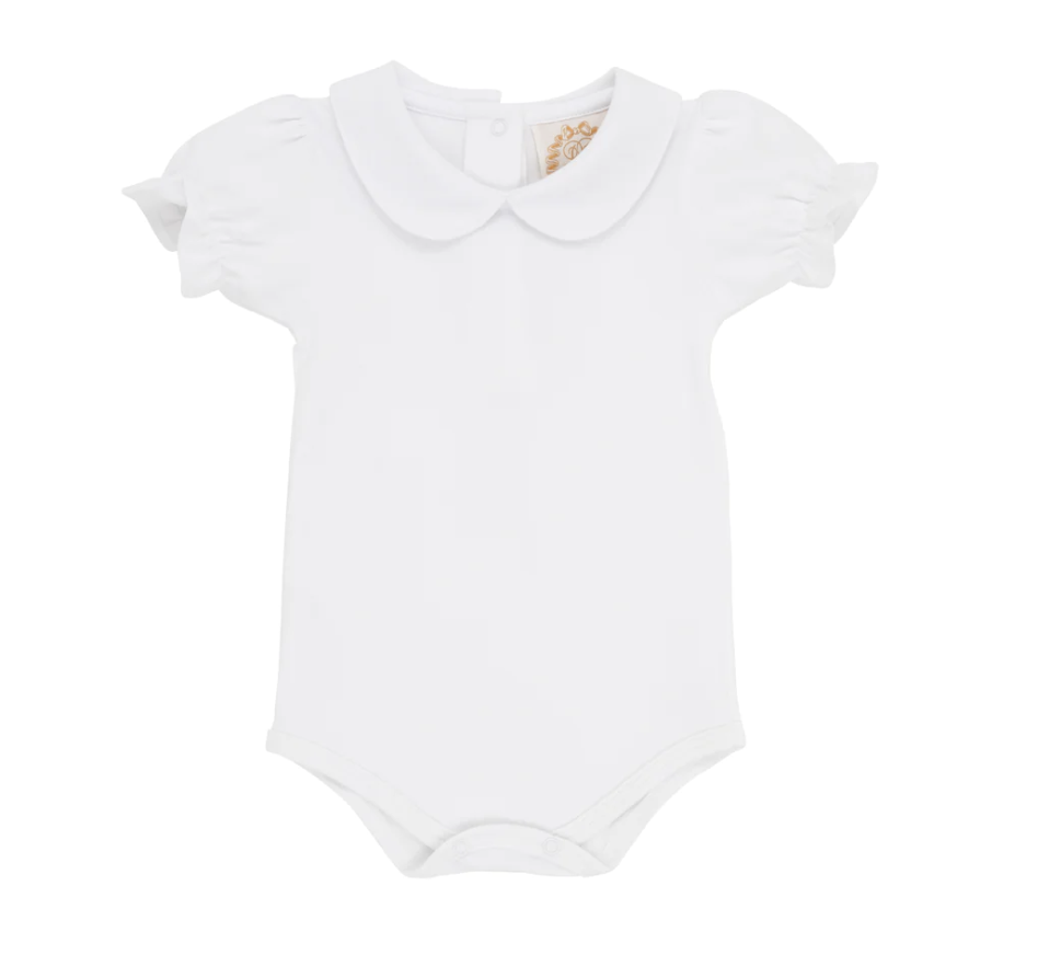 TBBC Maudes Peter Pan Collar Shirt SS Pima White